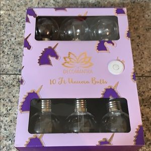 NWT Decomantra 10ft unicorn bulbs